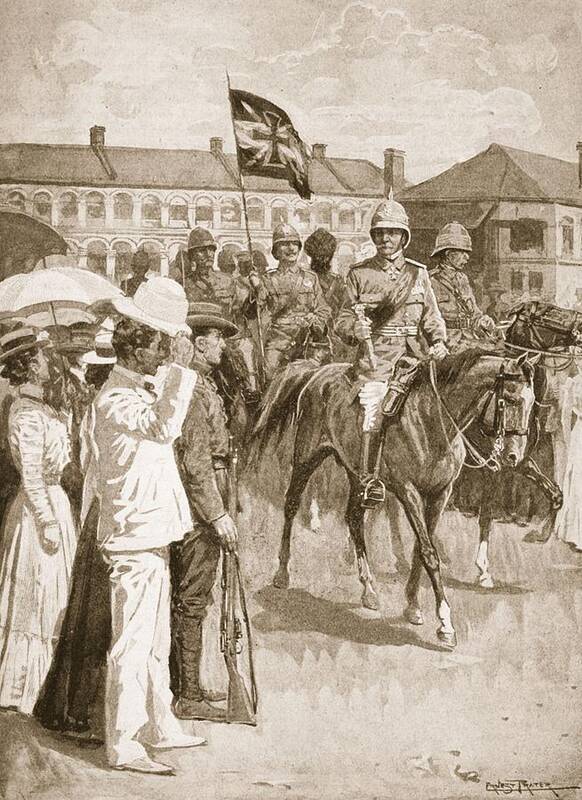 Boxer Rebellion Art Print featuring the drawing The Leader Of The Allies, Illustration by Ernest Prater