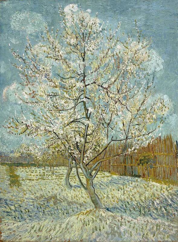 1888 Art Print featuring the painting The pink peach tree by Vincent van Gogh