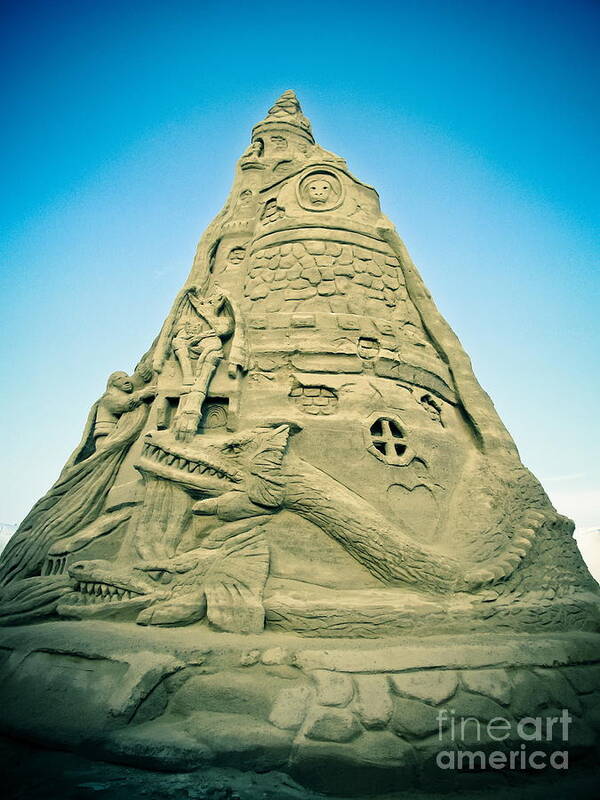 Sandcastle Art Print featuring the photograph The Sandcastle by Colleen Kammerer