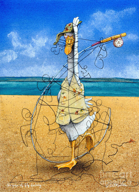 The Yoga of Fly Fishing Art Print by Will Bullas - Fine Art America