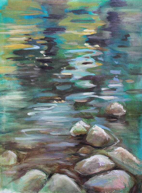 Spring Art Print featuring the painting Tinker Creek by Susan Bradbury