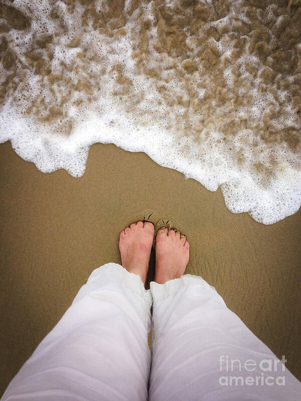 Beach Art Print featuring the photograph Toes in the Sand by Diane Diederich