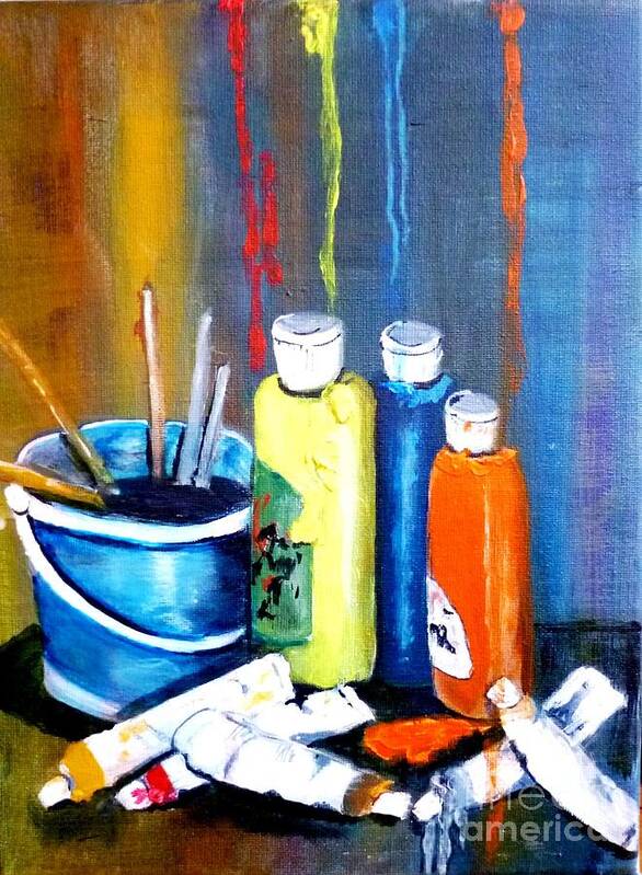 Still Life Art Print featuring the painting Tools of the Trade by Micki Davis