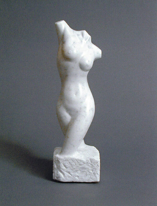 Female Art Print featuring the sculpture Torso by Leslie Dycke