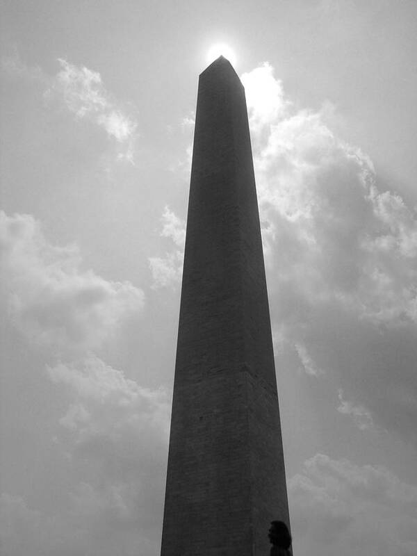 Washington Monument Photo Art Print featuring the photograph Tower in the Sky by Kimber Butler