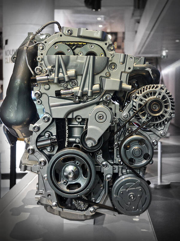 Toyota Art Print featuring the photograph Toyota engine by RicardMN Photography