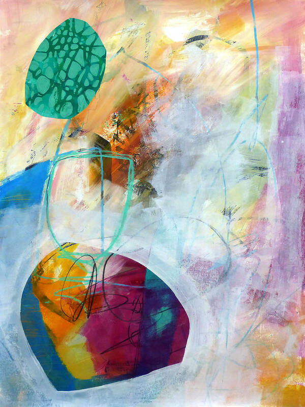 Keywords: Abstract Art Print featuring the painting Tumble Down 5 by Jane Davies