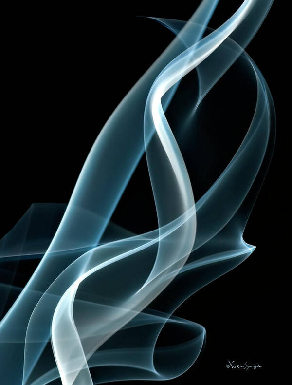 Smoke Art Print featuring the photograph Twist and Turns 2 by Vickie Szumigala