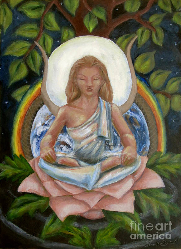 Goddess Art Print featuring the painting Universal Goddess by Samantha Geernaert
