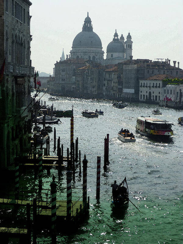 Italy Art Print featuring the photograph Venice Grand Canale Italy Summer by Irina Sztukowski
