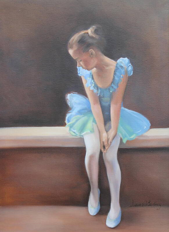 Dancer Art Print featuring the painting Waiting in the Wings by Susan Bradbury