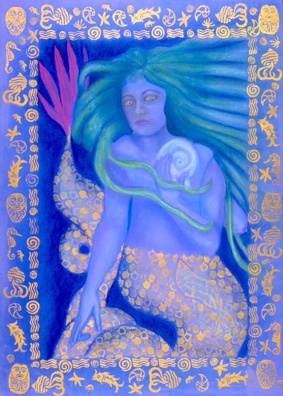 Water Art Print featuring the mixed media Water Spirit by Diana Perfect