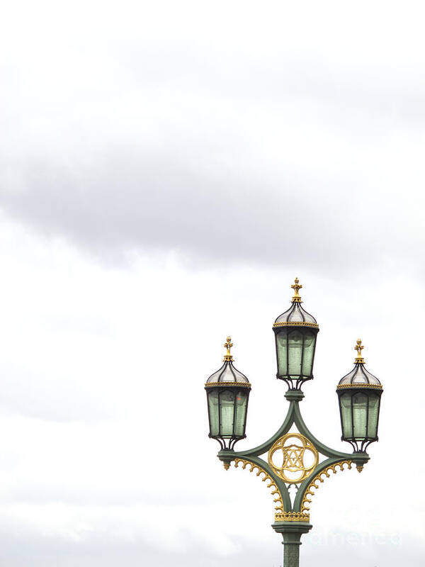 London Art Print featuring the photograph Westminster Bridge Lamppost by Ann Horn