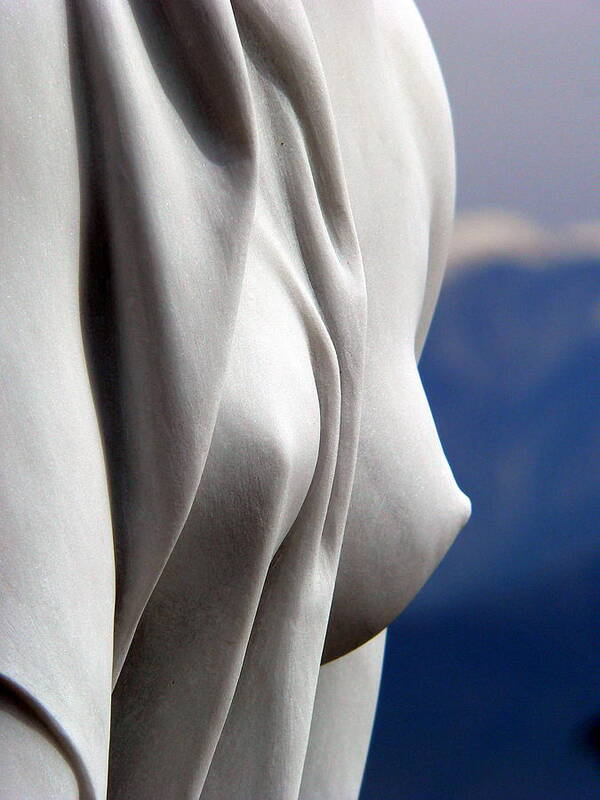 White Marble Breasts Art Print by Jeff Lowe - Fine Art America