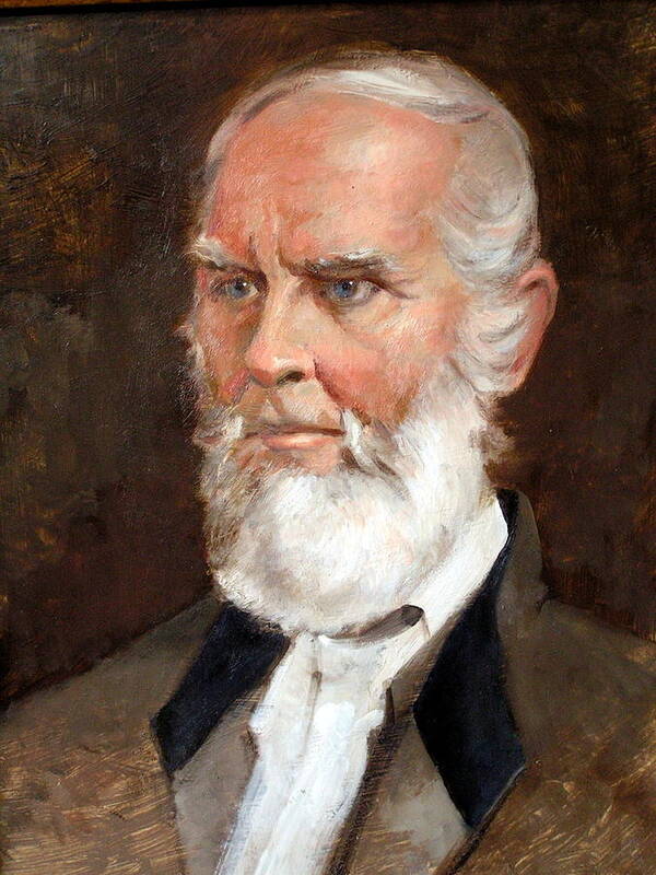 John Greenleaf Whittier Quaker Poet Haverhill Art Print featuring the painting Whittier by Mark Hayden