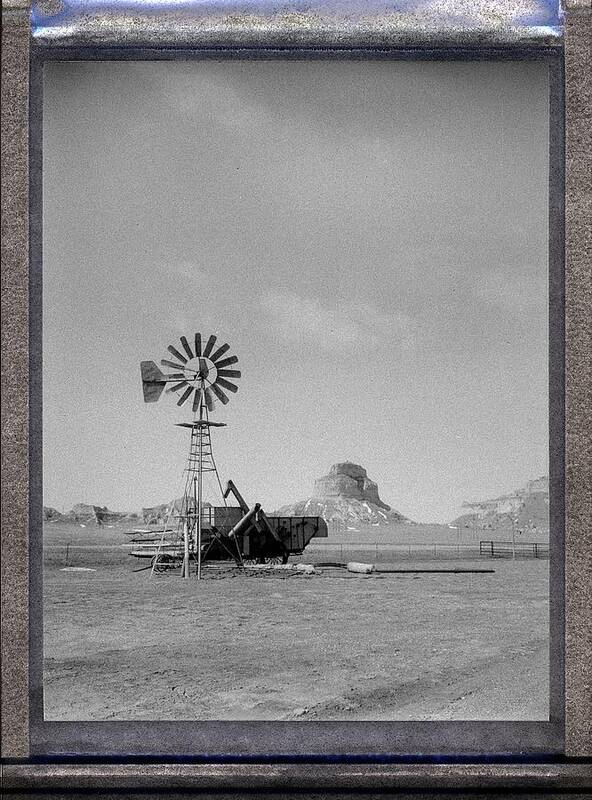 Instant Art Print featuring the photograph Windmill at the Bluffs by HW Kateley