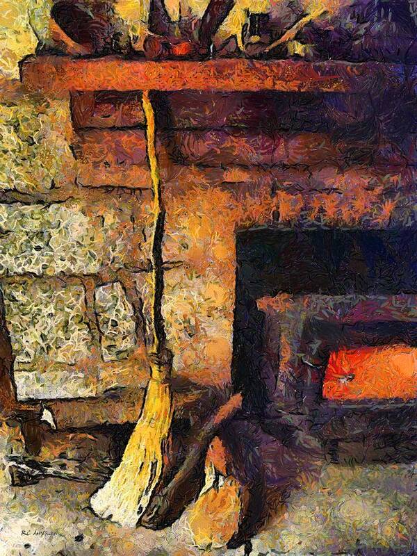 Connecticut Art Print featuring the painting Wisewoman's Hearth by RC DeWinter