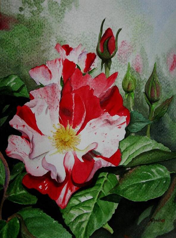Rose Art Print featuring the painting Wonderland by Miyuki Kimura