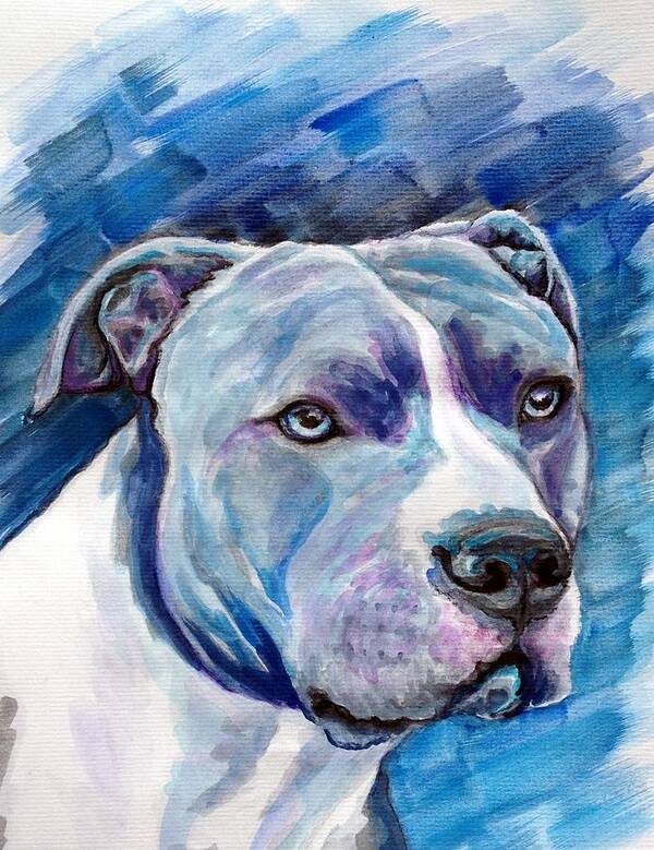 Dog Art Print featuring the painting Ziggy by Ashley Kujan
