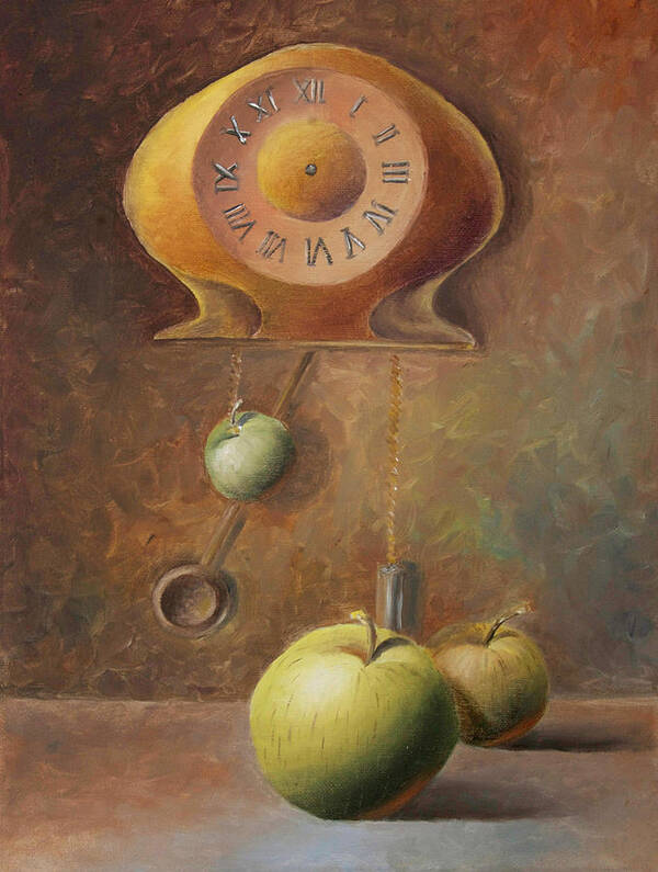 Apple Art Print featuring the painting Apple Time #1 by Elena Melnikova