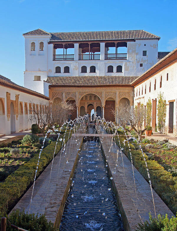 Alhambra Art Print featuring the photograph Palace of the Generalife #1 by Rod Jones