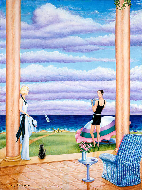  Art Print featuring the painting Palm Beach #1 by Tracy Dennison