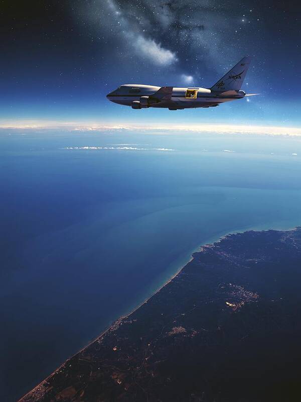 Sofia Art Print featuring the photograph Sofia Airborne Observatory In Flight #1 by Detlev Van Ravenswaay