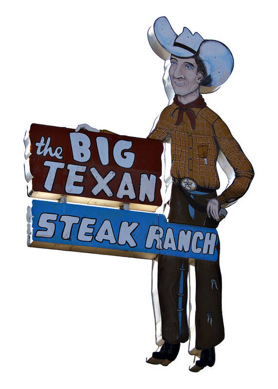 Big Art Print featuring the photograph The Big Texan #1 by Ricky Barnard