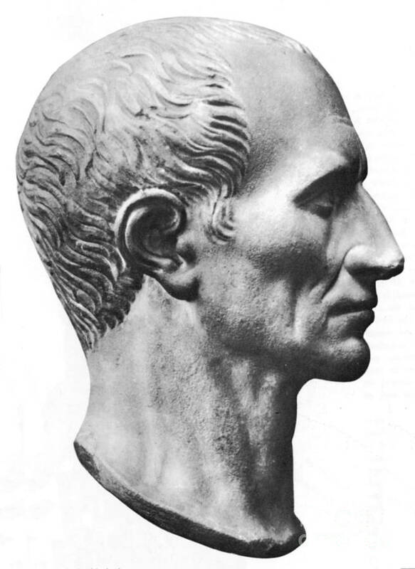 Gaius Julius Caesar Art Print featuring the photograph Julius Caesar, Roman General #16 by Photo Researchers