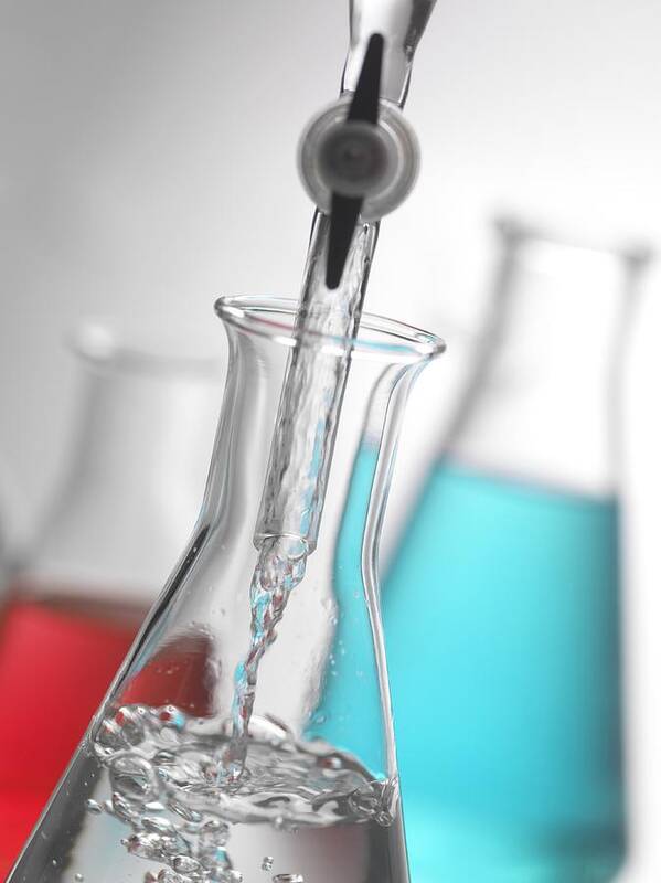 Studio Shot Art Print featuring the photograph Laboratory Glassware #38 by Tek Image