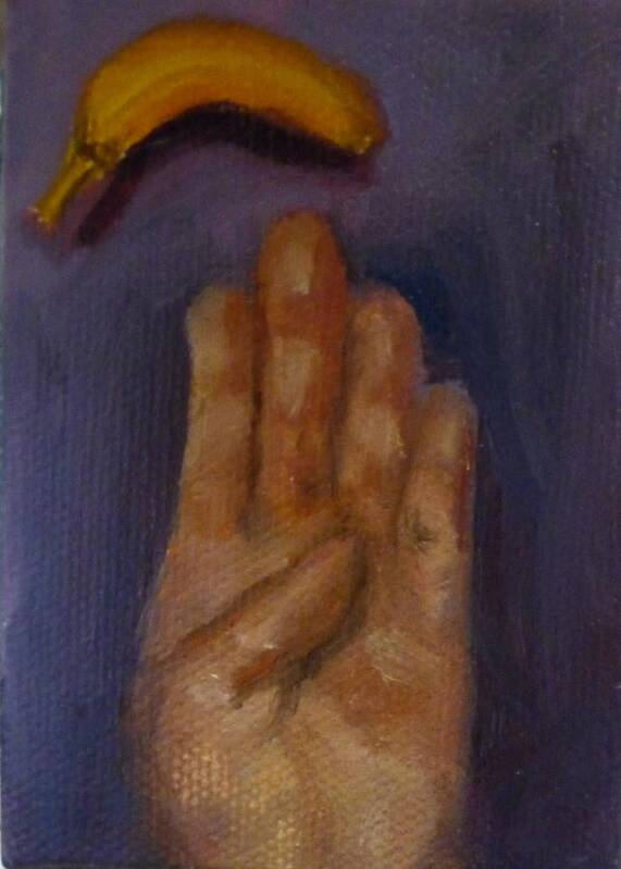 Asl Art Print featuring the painting B is for Banana by Jessmyne Stephenson