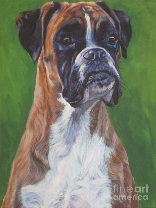 Boxer Art Print featuring the painting Boxer by Lee Ann Shepard