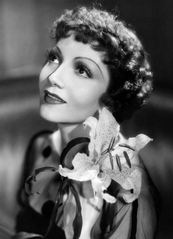 11x14lg Art Print featuring the photograph Claudette Colbert, Paramount Pictures by Everett
