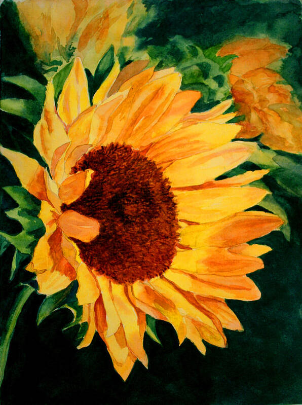Sunflower Art Print featuring the painting Dappled Light by Vikki Bouffard