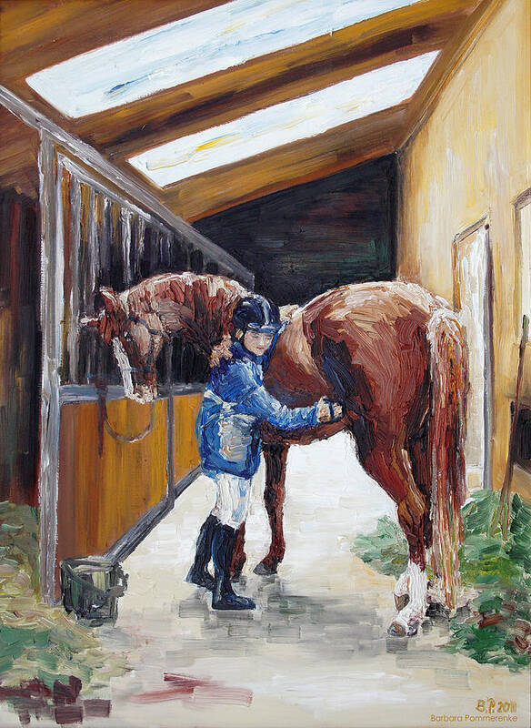 Horse Art Print featuring the painting El Cid by Barbara Pommerenke