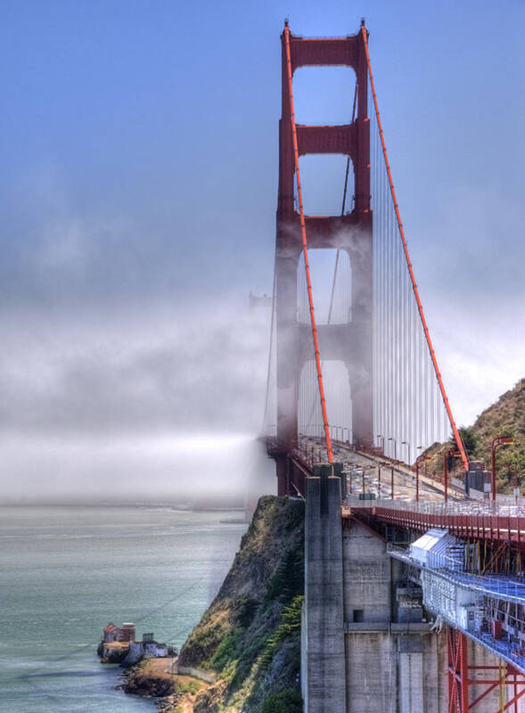 Golden Gate Bridge San Francisco California Art Print featuring the photograph Golden Gate Bridge by Anthony Citro