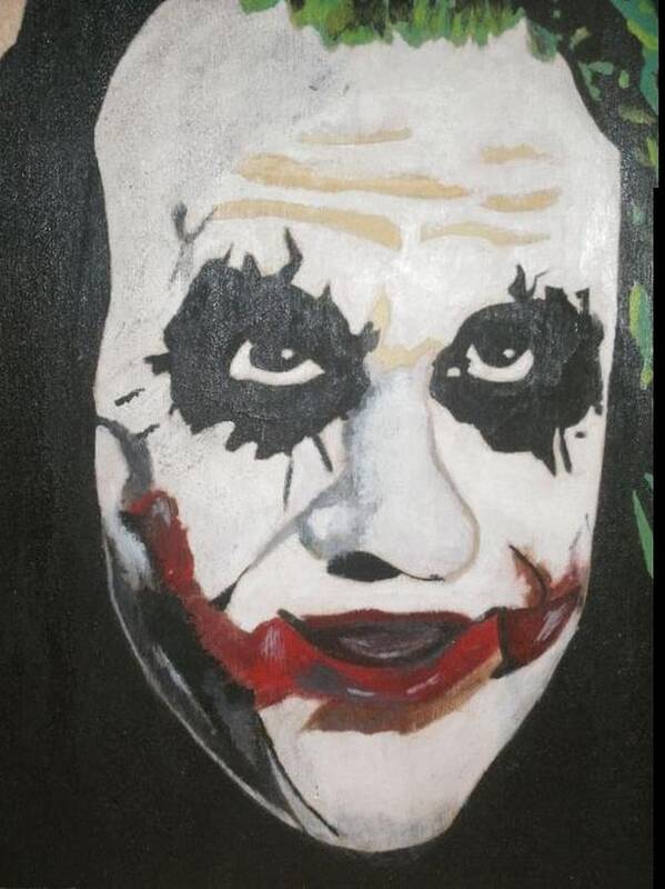 Joker Art Print featuring the painting Joker by Samantha Lusby