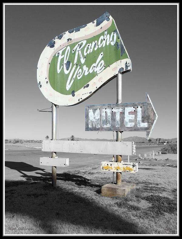 Motel Art Print featuring the photograph Last Chance Motel by Glenn McCarthy Art and Photography