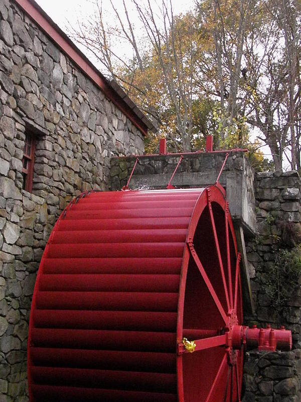 Longfellow Art Print featuring the photograph Longfellow Grist Mill x6 by Kim Galluzzo