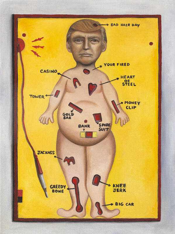 Donald Trump Art Print featuring the painting Operation Trump by Leah Saulnier The Painting Maniac