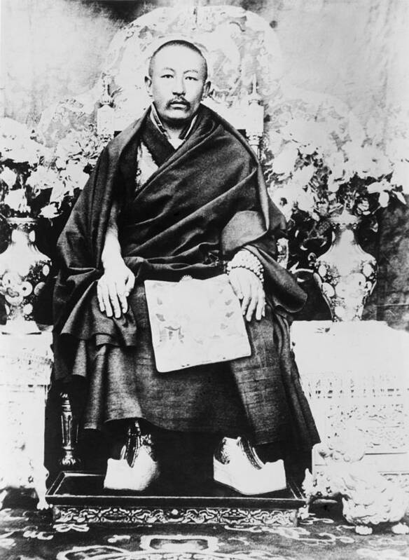 History Art Print featuring the photograph Panchen Lama Chos-kyi Nyi-ma 1883-1937 by Everett