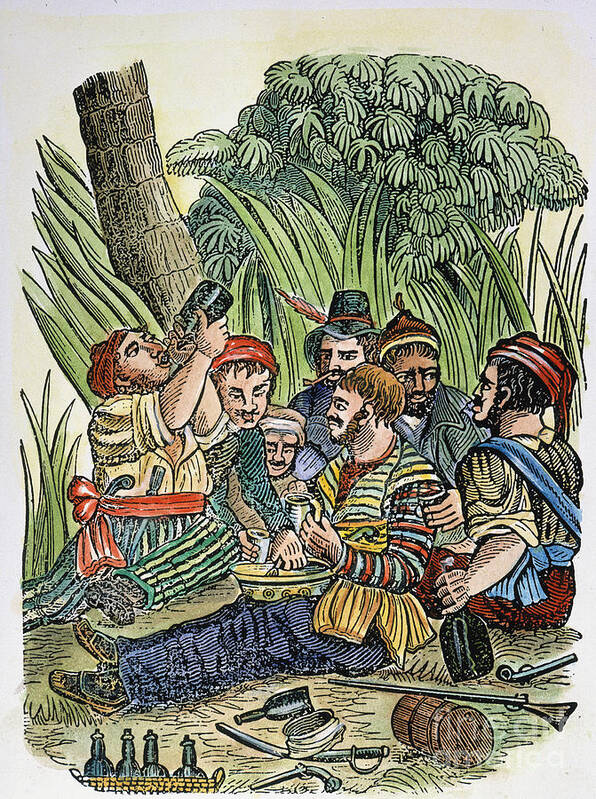18th Century Art Print featuring the photograph Pirate Crew by Granger