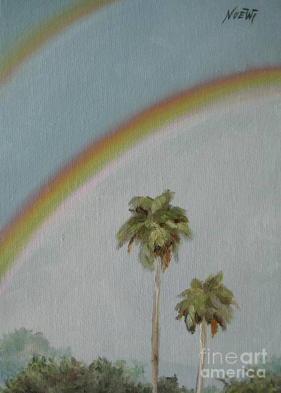 Noewi Art Print featuring the painting Rainbow by Jindra Noewi