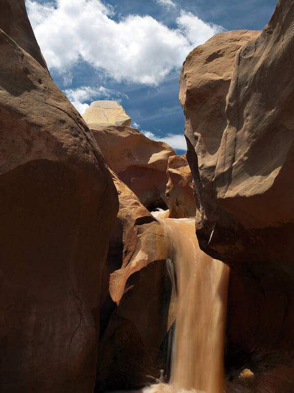 Willis Creek Art Print featuring the photograph The Red Clay Faces of Willis Creek. Utah. by Joe Schofield