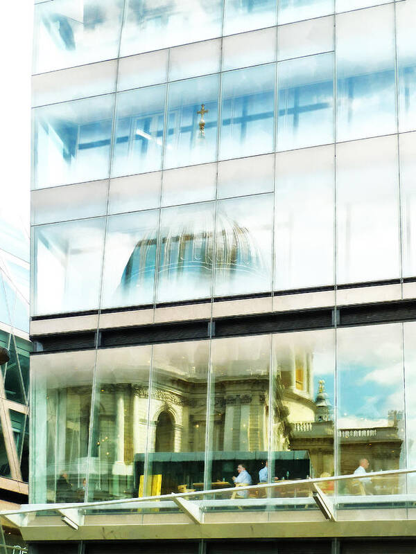 St Pauls Art Print featuring the photograph The Restaurant with a view of St Pauls Cathedral by Steve Taylor