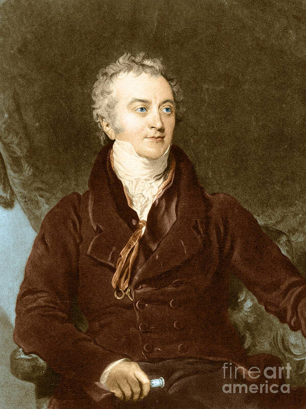 Young Art Print featuring the photograph Thomas Young by Photo Researchers