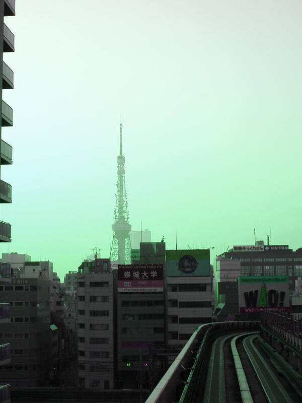 Tokyo Art Print featuring the photograph Tokyo Train Ride 7 by Naxart Studio