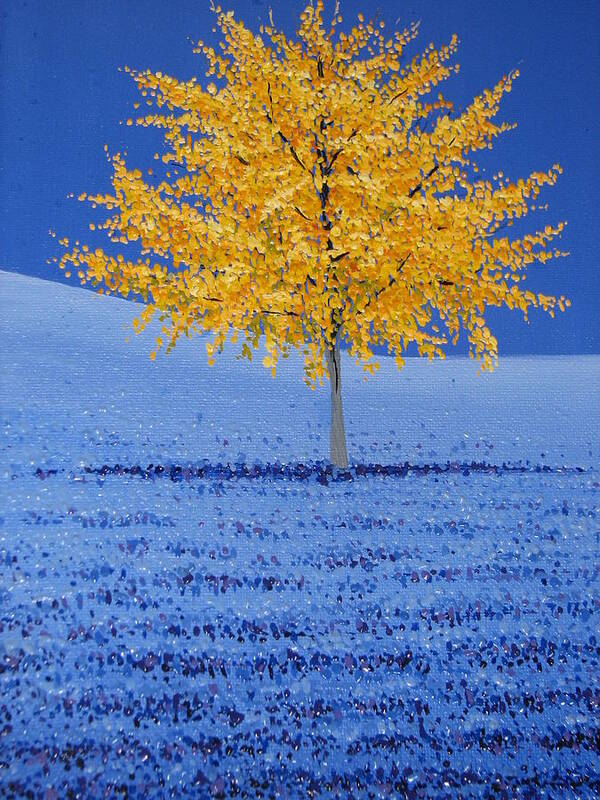 Oil Art Print featuring the photograph Tree of Gold by Shawn Hughes