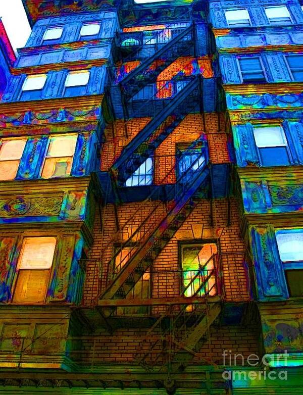 Apartments Art Print featuring the photograph Winding Up by Julie Lueders 