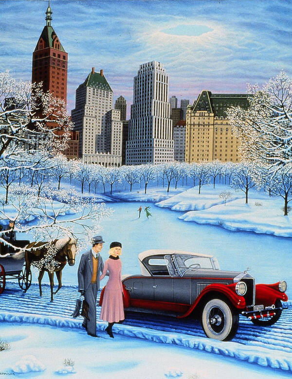  Art Print featuring the painting Winter Wonderland by Tracy Dennison